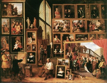 The Gallery Of Archduke Leopold In Brussels 1639 David Teniers the Younger Oil Paintings